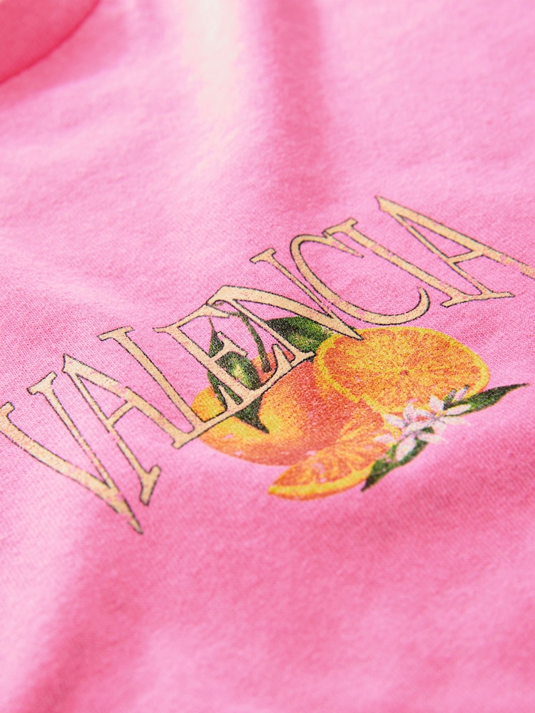 Pink Valencia Oversized 100% Cotton Night T-Shirt - Image 7 of 7 Pink Valencia Oversized 100% Cotton Night T-Shirt - Image 7 of 7