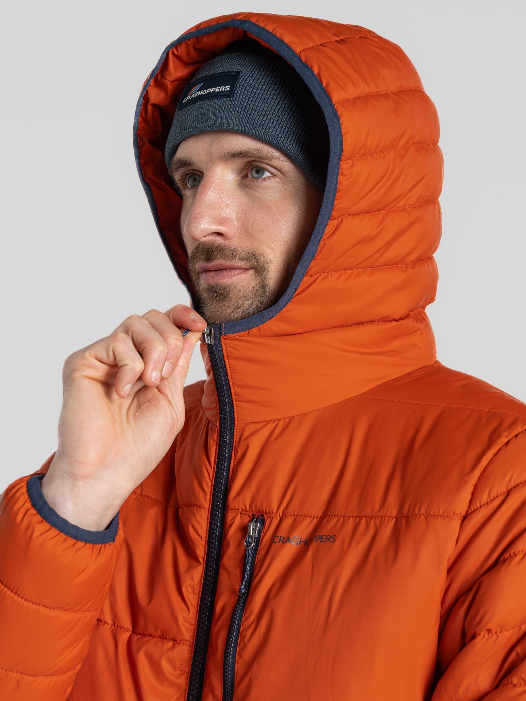 Polaire homme CO2Renu demi-zip - CRAGHOPPERS orange