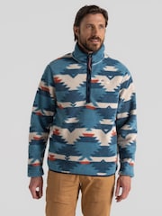 Craghoppers Blue Tatton Quarter Zip Fleece - Image 1 of 4
