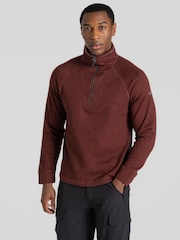 Craghoppers Red Wole Quarter Zip Fleece - Image 1 of 5