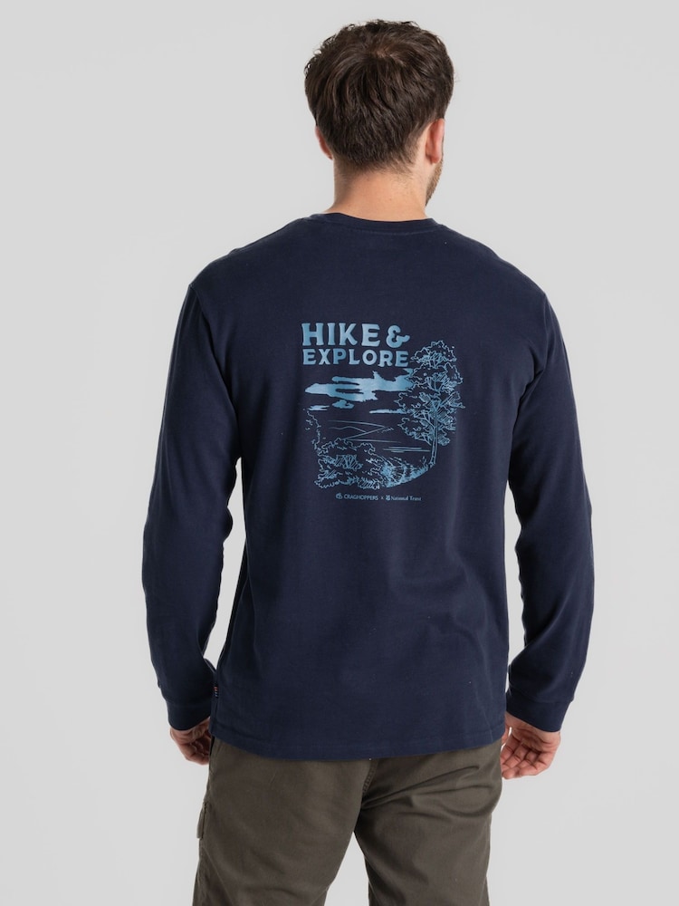Craghoppers National Trust Limestone 100% Cotton Long Sleeve Top - Image 2 of 3