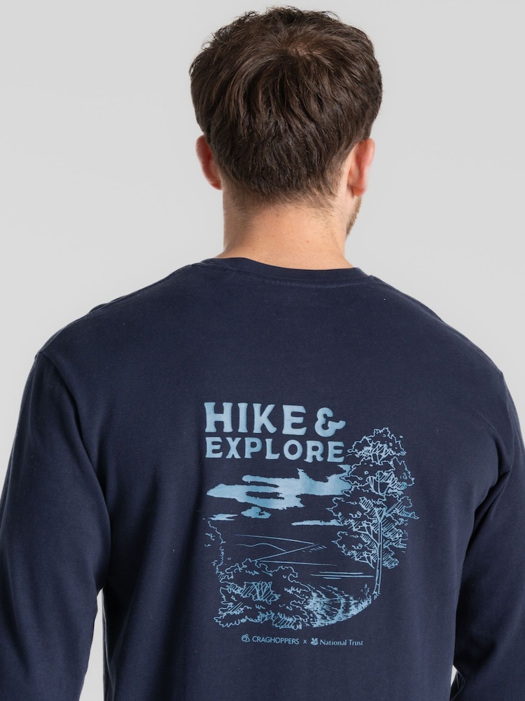 Craghoppers National Trust Limestone 100% Cotton Long Sleeve Top - Image 3 of 3