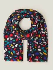 Accessorize Black Love Spot Blanket Scarf - Image 2 of 3