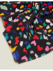 Accessorize Black Love Spot Blanket Scarf - Image 3 of 3