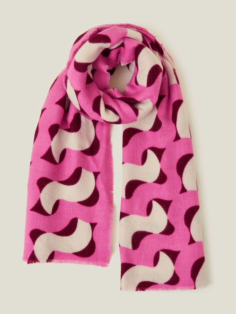 Accessorize Retro potisk; vzorec Zimska odeja šal; ruta - Slika 2 iz 3