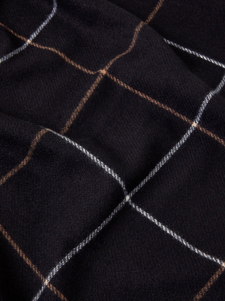 Accessorize Black Oversized Check Blanket Scarf - Image 3 of 3 Accessorize Black Oversized Check Blanket Scarf - Image 3 of 3