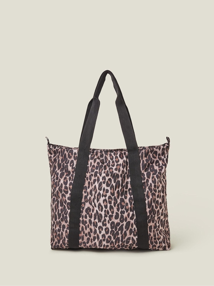 Accessorize Packable Leopard potisk; vzorec velika/vrečasta torba Torba - Slika 1 iz 3