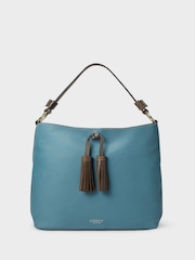 Bolso hobo azul de cuero The Savanna de OSPREY LONDON - Imagen 1 de 3