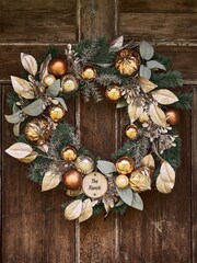 Personalised Metallic Magic Bauble Wreath by Dibor - Image 1 of 5