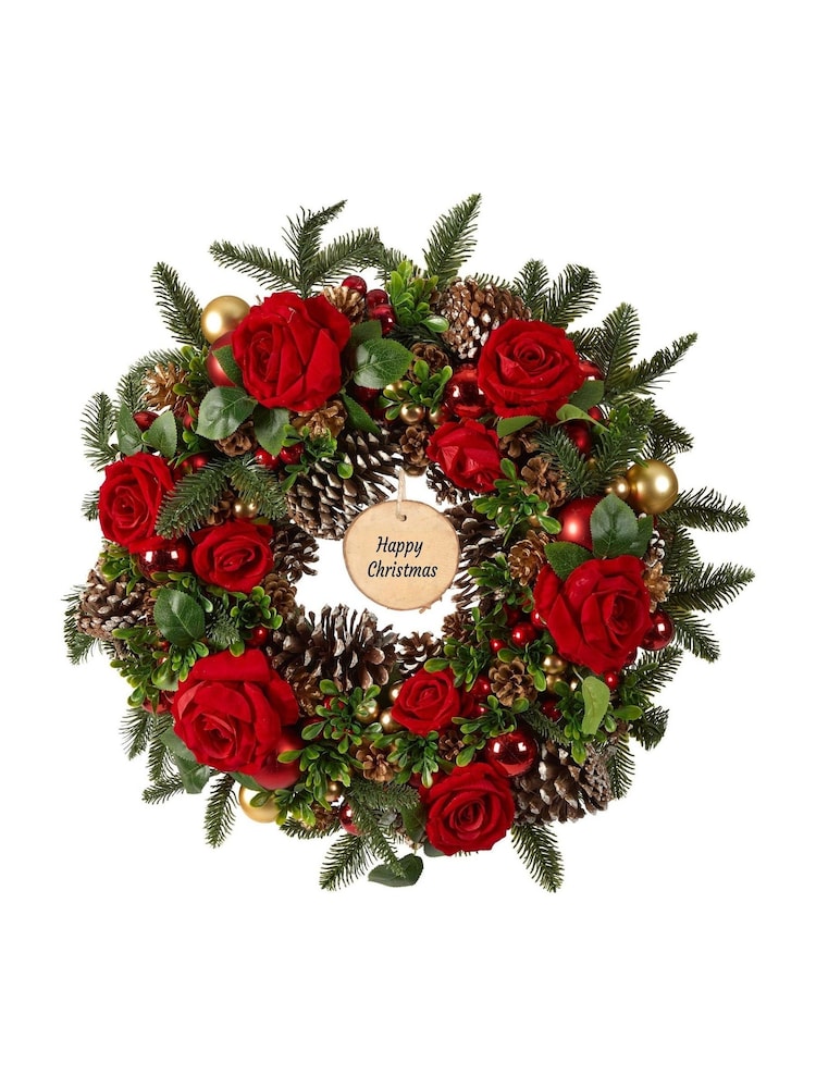 Personalised Royale Christmas Rose Wreath by Dibor - Image 5 of 5