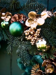 Personalised Large Highbury Luxury Christmas Wreath by Dibor - Image 3 of 5