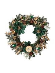 Personalised Large Highbury Luxury Christmas Wreath by Dibor - Image 5 of 5