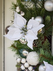 Personalised Valley Snowdrift Christmas Wreath by Dibor - Image 2 of 5