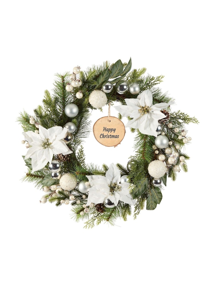 Personalised Valley Snowdrift Christmas Wreath by Dibor - Image 5 of 5
