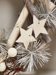 Personalised Silent Night Light Up Christmas Wreath by Dibor - Image 3 of 5