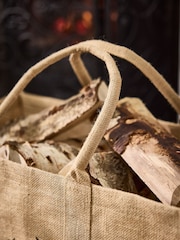 Personalised Stag Fireside Kindling and Wood Storage Bag by Dibor - Image 4 of 5