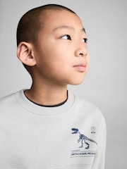 Mango Cream Boys Graphic Dinosaur Sweatshirt - Image 3 of 7