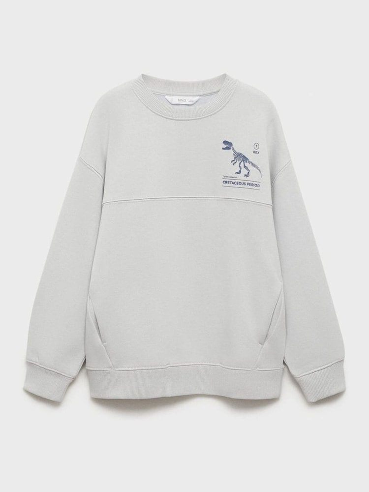 Mango Cream Boys Graphic Dinosaur Sweatshirt - Image 6 of 7