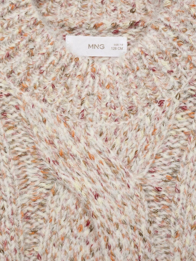 Mango Cream Knitted Braided Cream Sweater - Image 6 of 6 Mango Cream Knitted Braided Cream Sweater - Image 6 of 6
