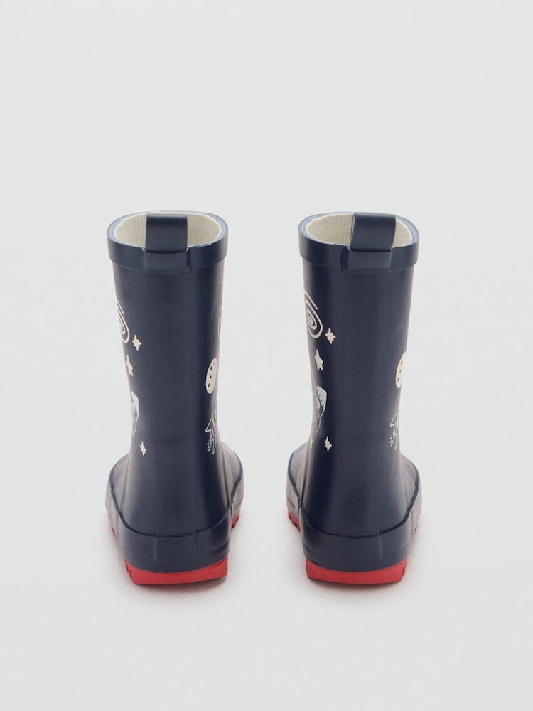 Mango Blue Space Rain Boots - Image 3 of 3