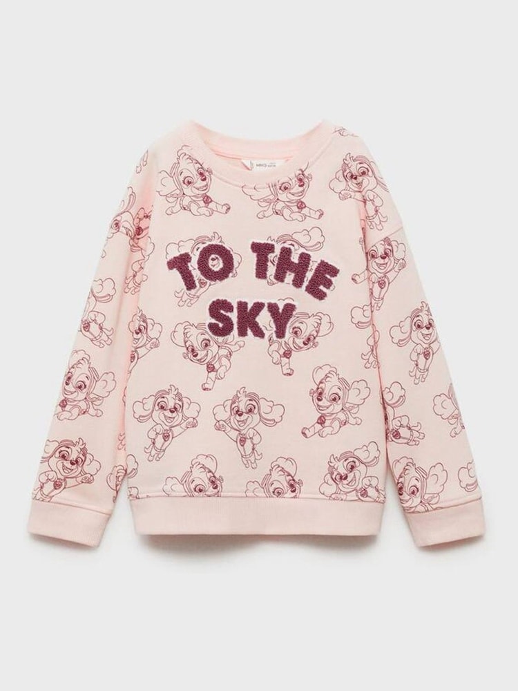 Mango Pink Paw Patrol 100% Cotton Sweatshirt - Image 1 of 3
