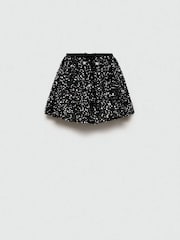 Mango Black Velvet Sequin Skirt - Image 1 of 3