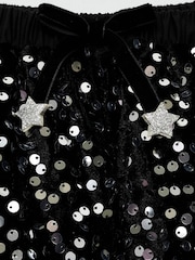 Mango Black Velvet Sequin Skirt - Image 3 of 3