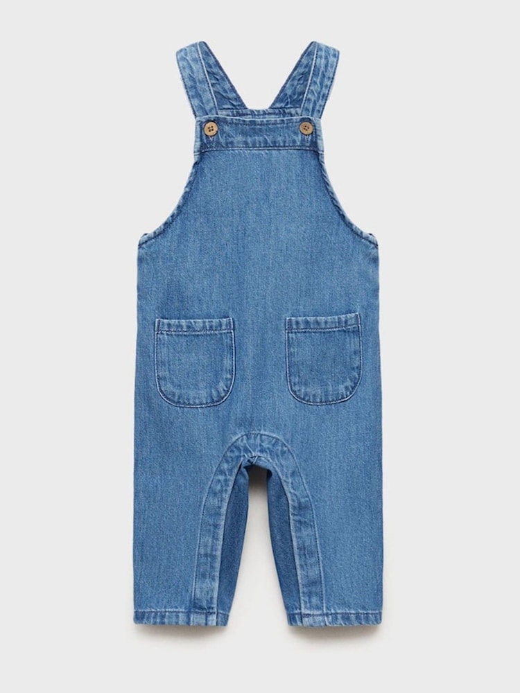 Mango Blue Denim Dungarees - Image 1 of 3