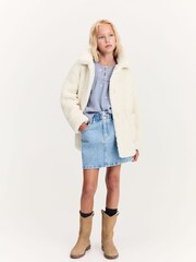 Mango Cream Faux Shearling Coat - Image 2 of 6