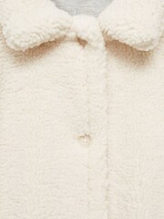 Mango Cream Faux Shearling Coat - Image 6 of 6
