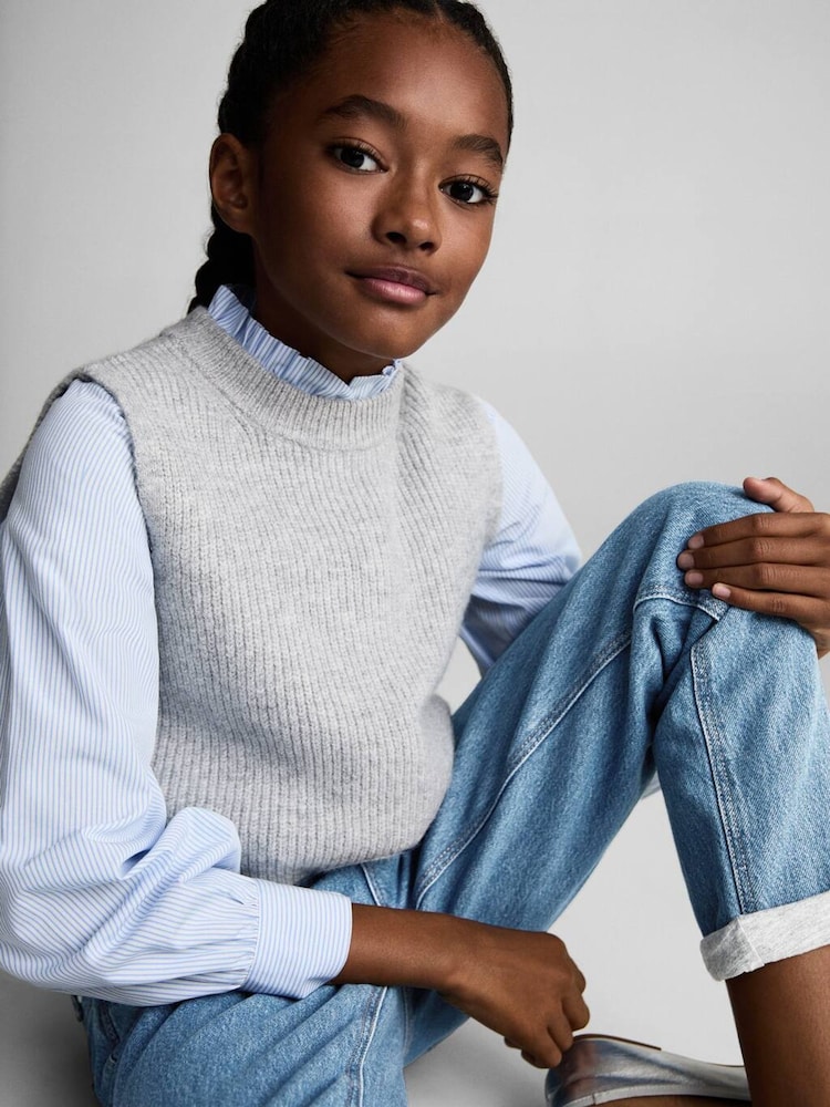 Mango Blue Lydia 100% Cotton Jeans - Image 2 of 7 Mango Blue Lydia 100% Cotton Jeans - Image 2 of 7