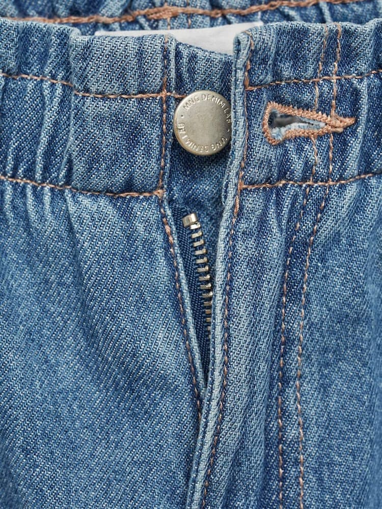 Mango Blue Lydia 100% Cotton Jeans - Image 7 of 7 Mango Blue Lydia 100% Cotton Jeans - Image 7 of 7