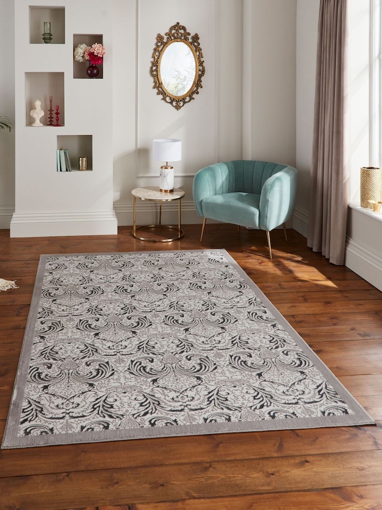 Laurence Llewelyn-Bowen Silver Imperial Rug - Image 1 of 6