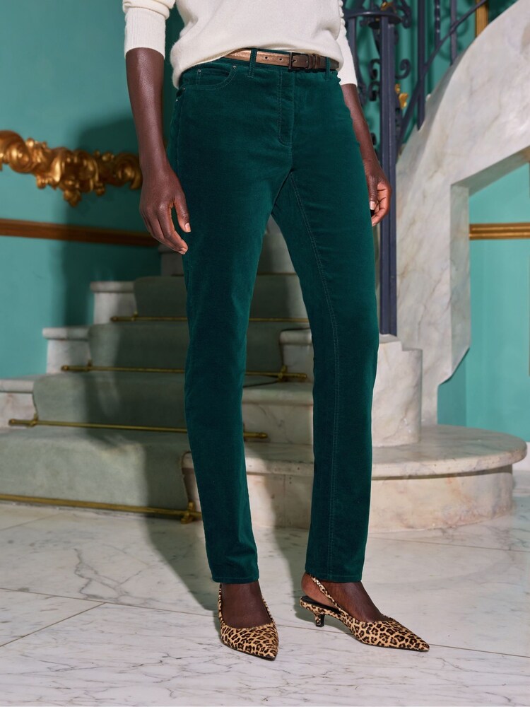 Pure Collection – Jeans aus gewaschenem Samt mit dezentem Stretch - Bild 2 von 3
