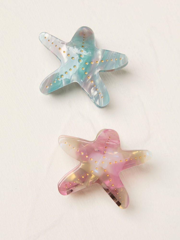 FatFace Multi Starfish Hair Clips - Image 1 of 3