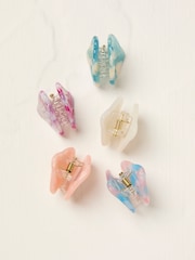 FatFace Multi Mini Shell Hair Clips 5 Pack - Image 2 of 2