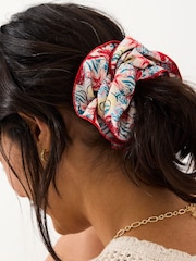 FatFace Red Sea Life Hair Scrunchie - Image 2 of 4