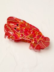 FatFace Red Lobster Print Claw Clip - Image 1 of 4