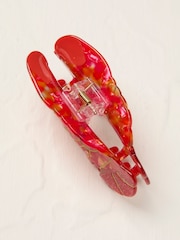 FatFace Red Lobster Print Claw Clip - Image 2 of 4