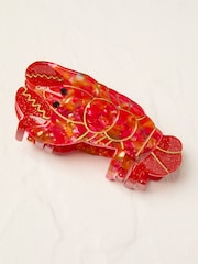FatFace Red Lobster Print Claw Clip - Image 3 of 4