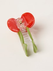 FatFace Red Cherry Claw Clip - Image 2 of 2