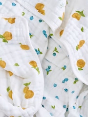 Aden + Anais White Dream Organic Cotton Muslin Blanket - Image 3 of 7