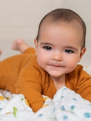 Aden + Anais White Dream Organic Cotton Muslin Blanket - Image 4 of 7