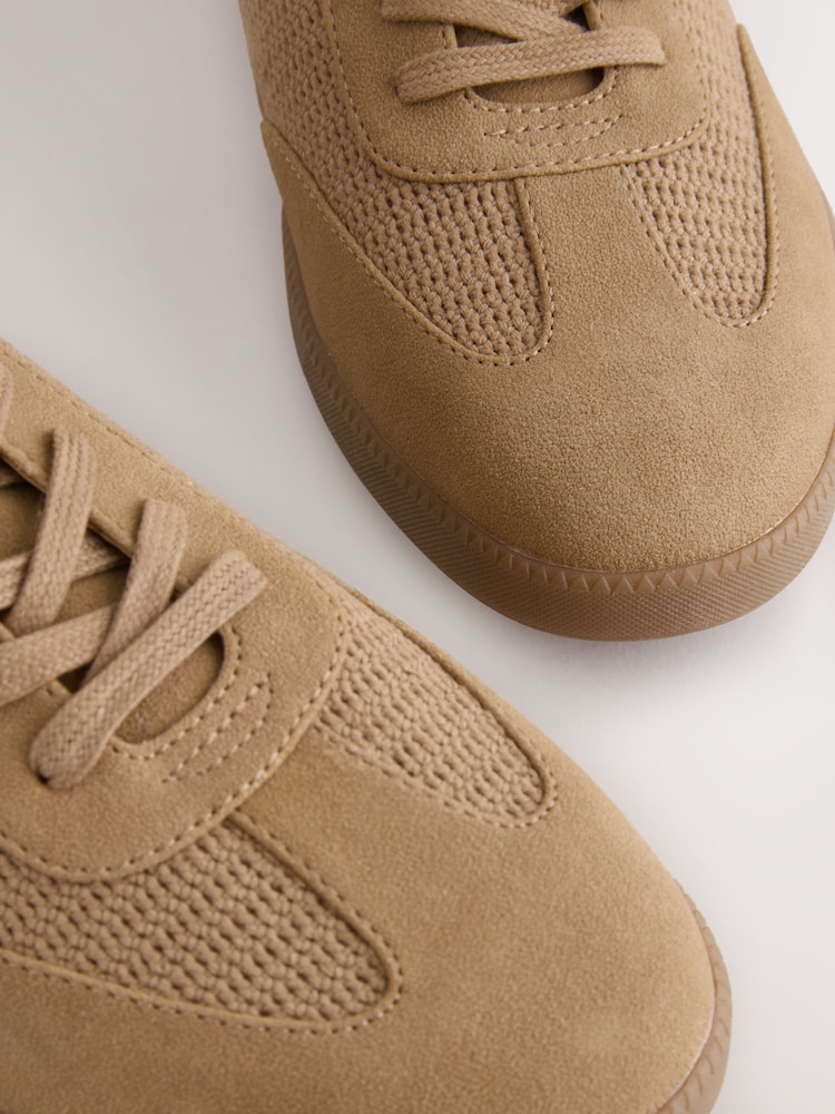 Hellbraun - Casual Knitted Trainers - Bild 4 von 4