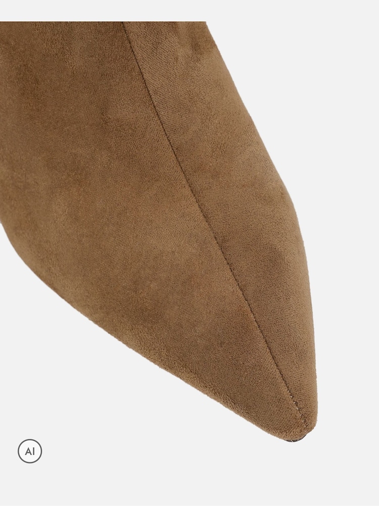 Naturlig - Simmi London Dage Knee High Heeled Boots - Bild 4 av 4