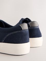Azul marino - Suede Mix Canvas Pumps - Imagen 6 de 6