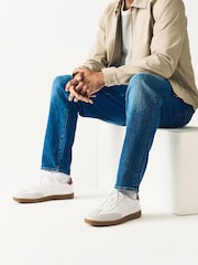 Cream T-Bar Low Trainers - Image 2 of 7