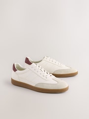 Cream T-Bar Low Trainers - Image 3 of 7