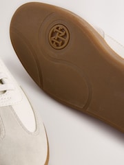 Cream T-Bar Low Trainers - Image 6 of 7