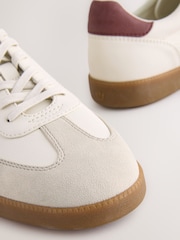 Cream T-Bar Low Trainers - Image 7 of 7